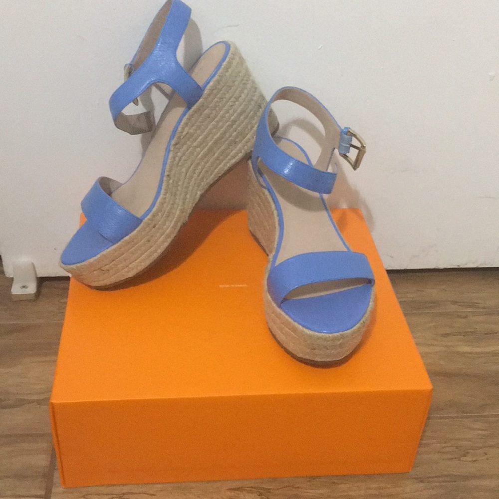 Blue Kate Spade Wedges